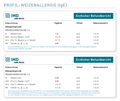Bild von Weizenallergie (IgE)